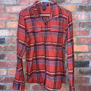 Patagonia Red Plaid Button-Up Shirt